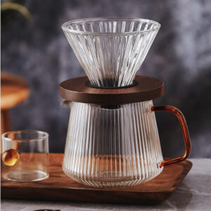 V Filter Cup Coffee Pot Heat-Resistant Glass Teapot Coffee Kettle